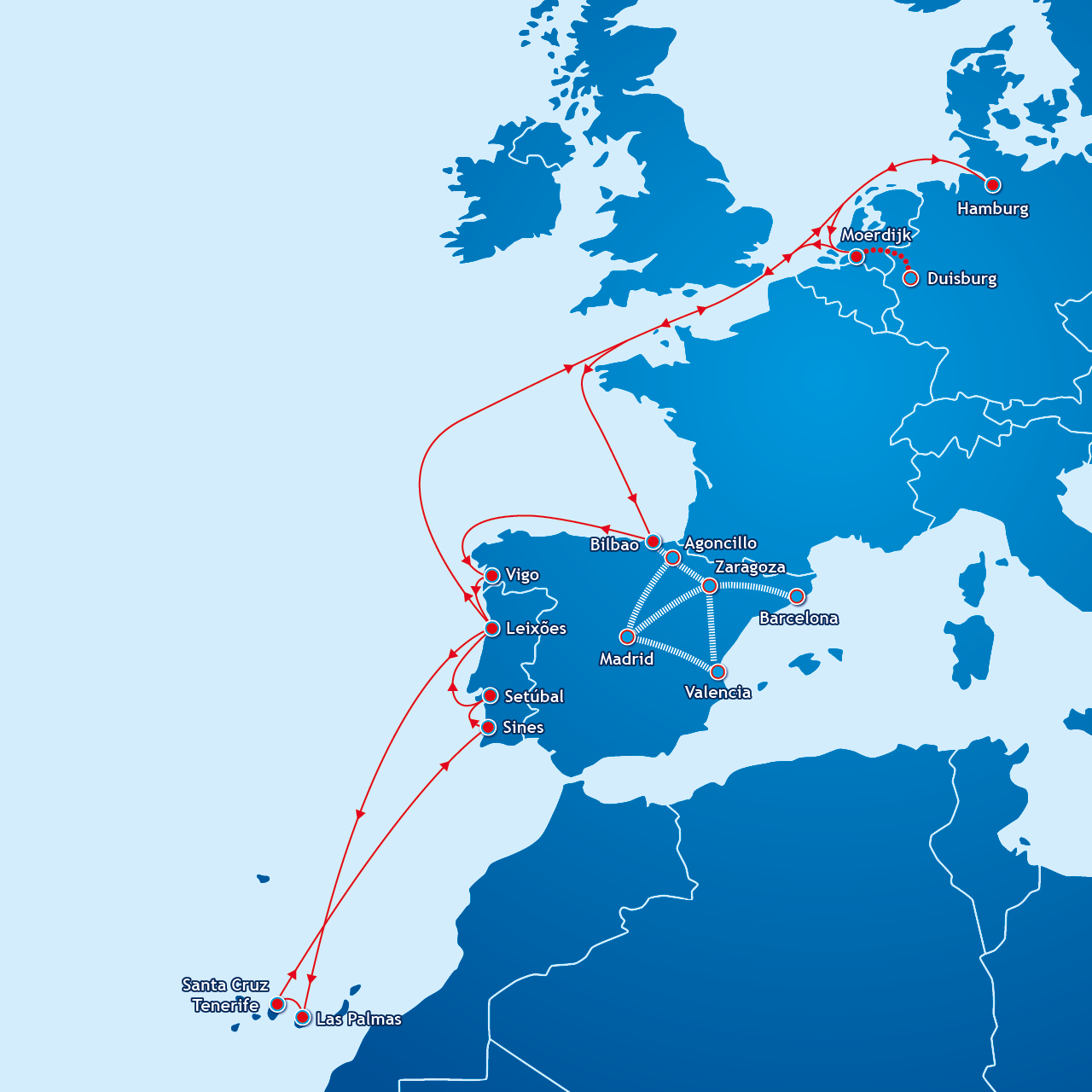 Map of NWC CAI service